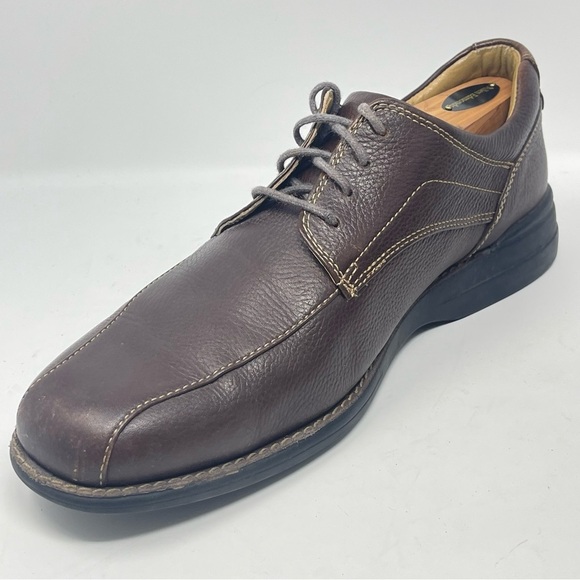 Johnston & Murphy Hunley Shoes Mens 11.5 M Brown Leather Stitched Casual Lace Up main image 4